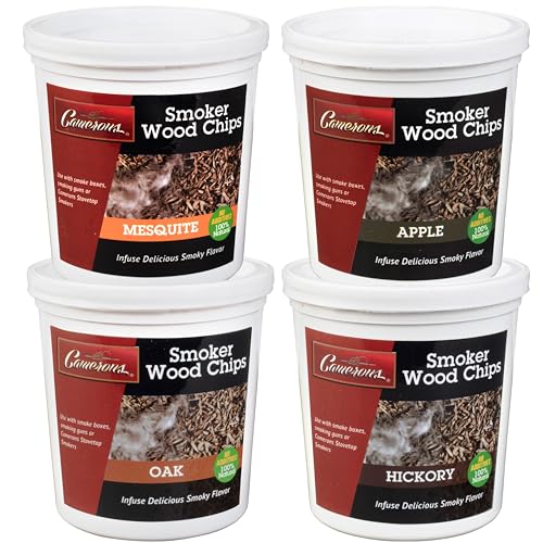 Camerons Variety Pack: Oak, Cherry, Hickory, and Alder Wood Chips