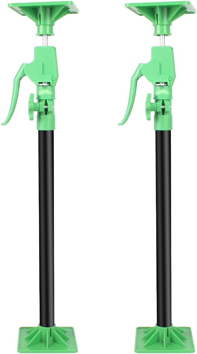 Adjustable Support Pole,Heavy Duty Third Hand Tools,Steel Telescopic Adjustable 3rd Hand Support System,Support Rod for Cabinet Jacks Cargo Bars Drywalls,2PCS,Supports up to 176.4 lbs