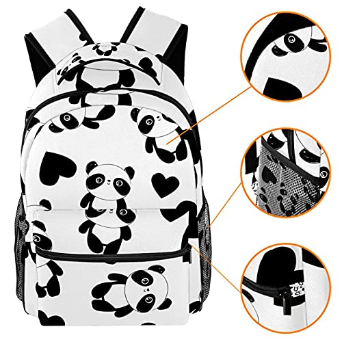 Sac à dos panda avec coeur léger pour soulager le dos