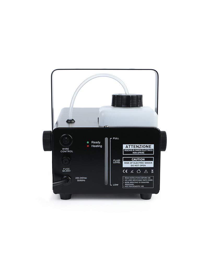 FM900 - Macchina del Fumo compatta da 900w con controllo wireless e controllo remoto a filo, Nero