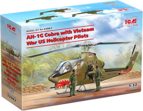 Maquette d'hélicoptère AH-1G Cobra ICM 32062 pour collectionneur d'histoire militaire du Vietnam