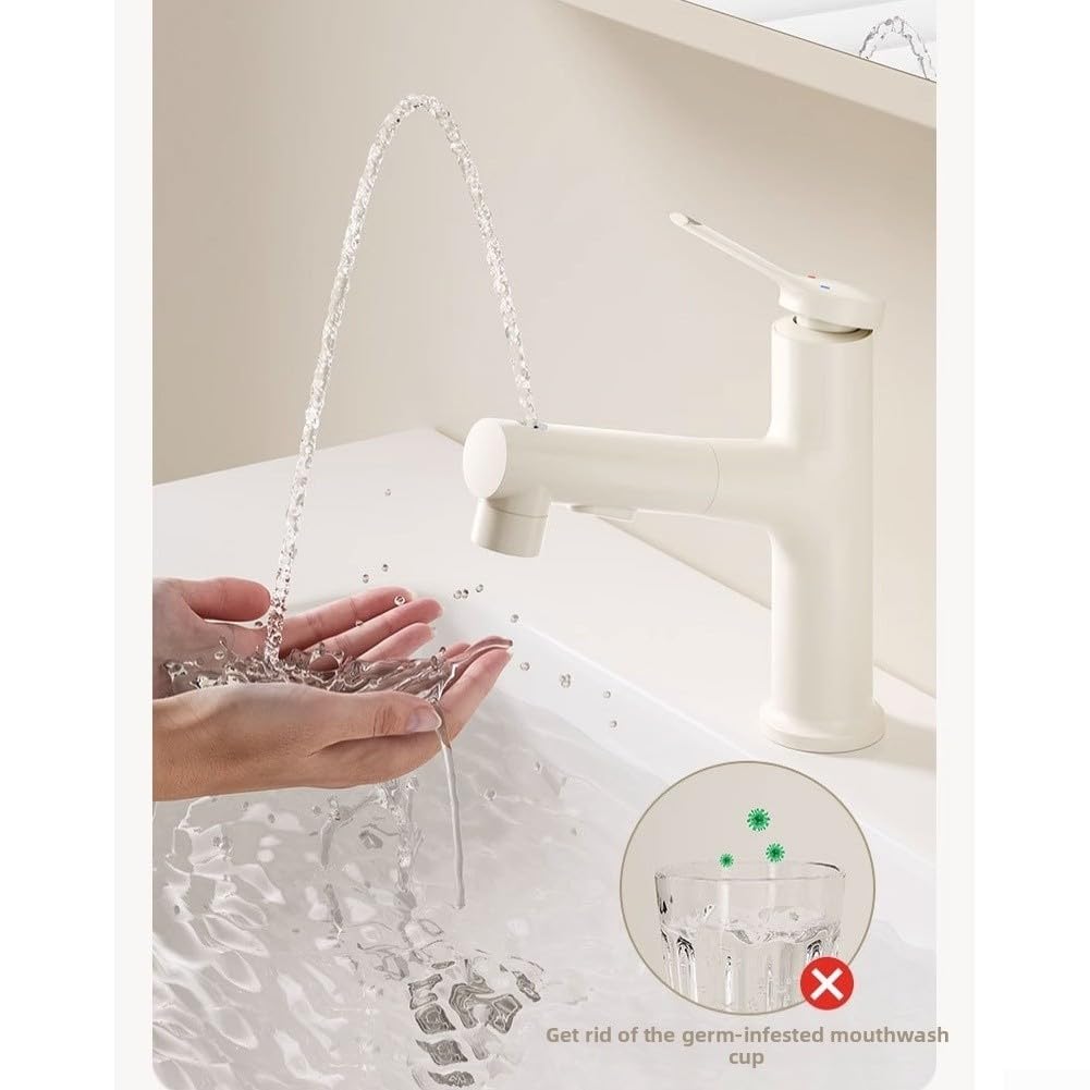 Rubinetto in rame bagno miscelatore monocomando estraibile