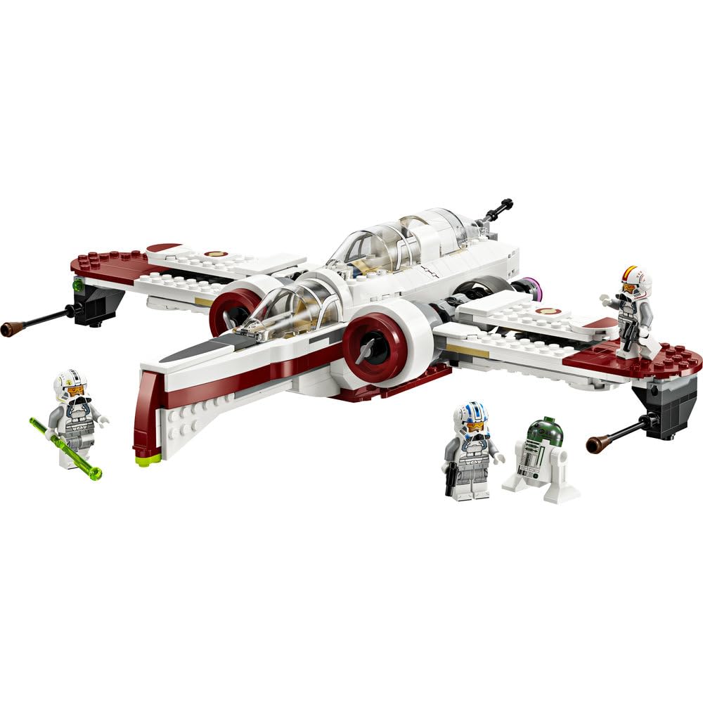 LEGO Star Wars Myśliwiec ARC-170, Zabawka dla Dziecka do Zbudowania dla Fana Filmu Gwiezdne Wojny: Zemsta Sithów, Zestaw ze Statkiem Kosmicznym dla 9-latka, Prezent dla Chłopca i Dziewczynki 75402