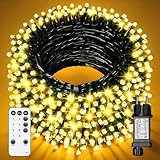 ACICILI Guirnalda luminosa LED, 8 Modos y Blanco Cálido para Jardín y Fiestas