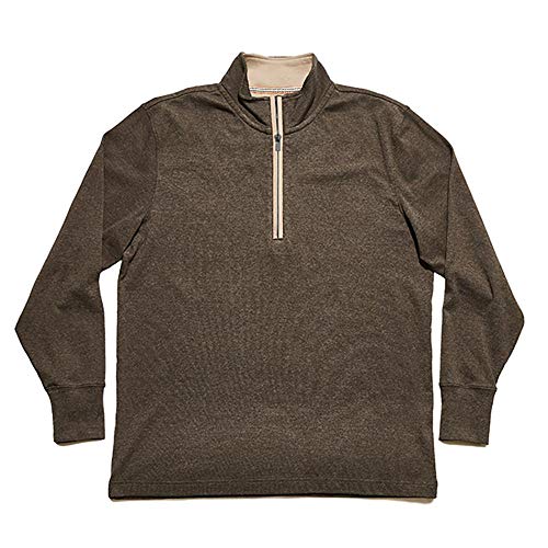The Normal Brand Puremeso Quarter Zip Pullover - Charcoal, L