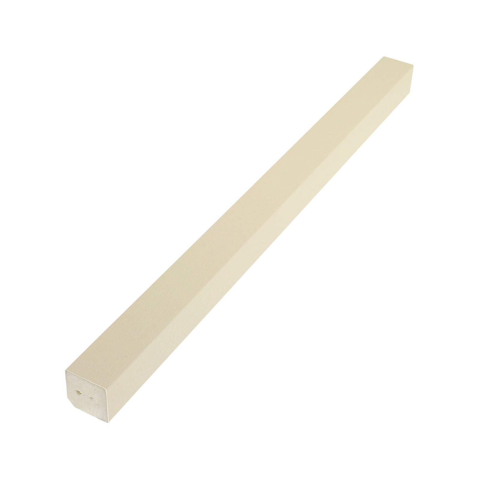 20mm Square Trim uPVC Plastic Window Door Bead Finishing Trim (2.5m) - Cream