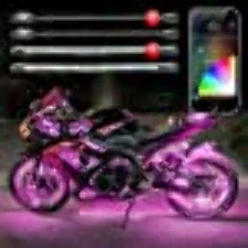 XK Glow XKchrome App Control Motorcycle Standard LED Accent Light Kit - 8 Pods / 4 Strips