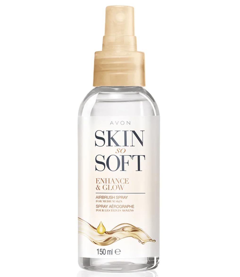 Generic Skin So Soft Avon Enhance & Glow Airbrush Tanning Spray - 150ml, Yellow