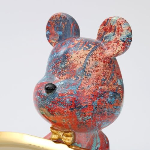 Estatua de oso en resina para decoración de hogar miniatura 5