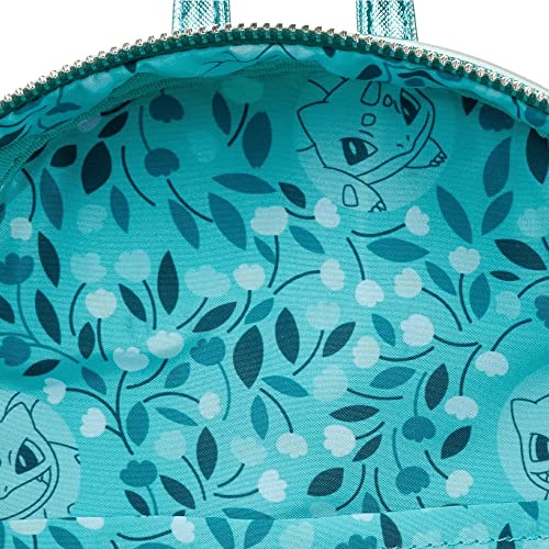 Loungefly Pokemon Metallic Bulbasaur Womens Double Strap Shoulder Bag Purse2