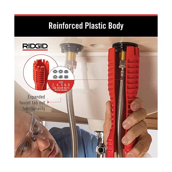 RIDGID 57003 EZ Change Plumbing Wrench Faucet Installation and Removal