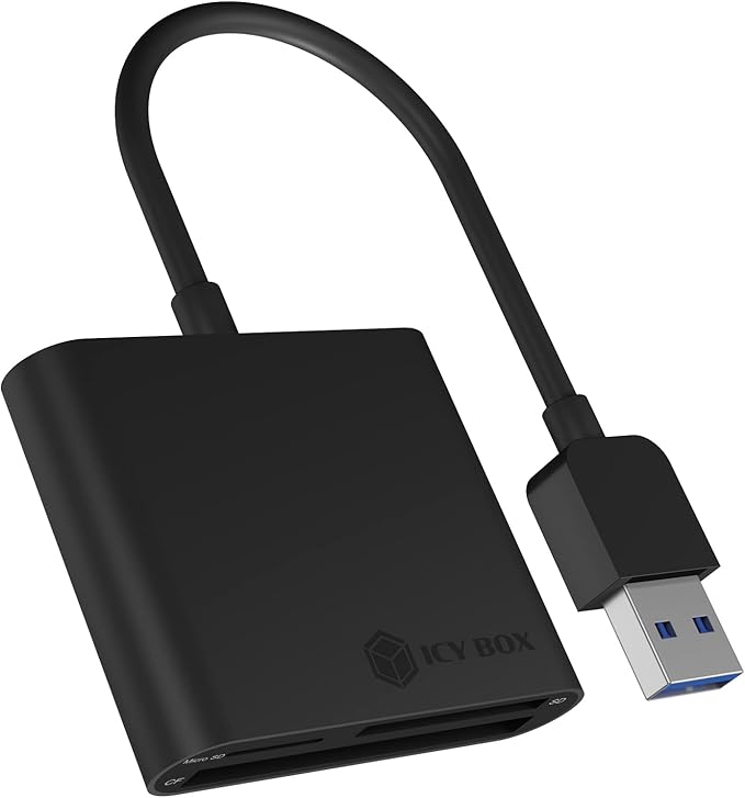 ICY BOX IBCR301U3 External Multi Card Reader to USB 3.0 Host, CF, SD