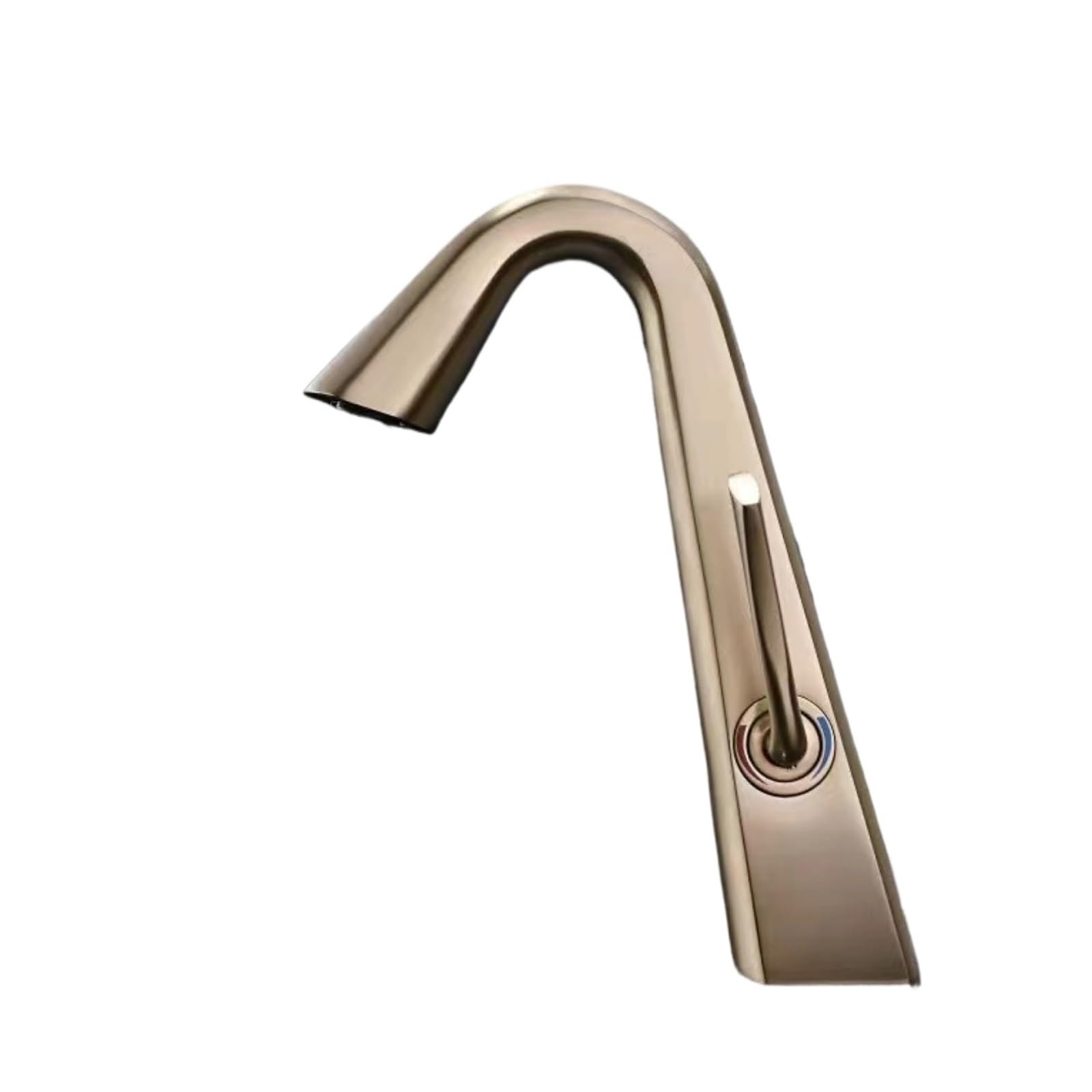 Robinet de salle de bain anti calcaire laiton brossé sans fuite double commande
