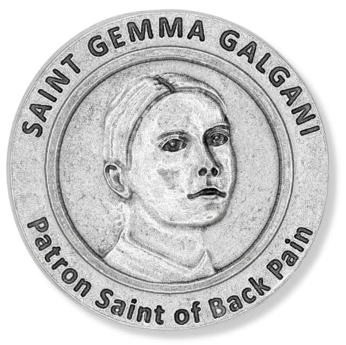 Gifts Catholic, Inc. St St. Saint Gemma Galgani Pocket Token Coin with Prayer Patron Saint Back Pain