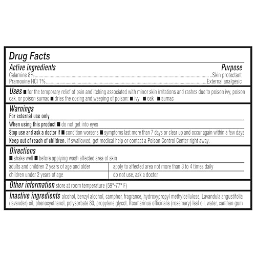 amazon basics medicated calamine anti-itch lotion analgesic skin protectant 6 fluid ounce 1-pack previously solimo new formula