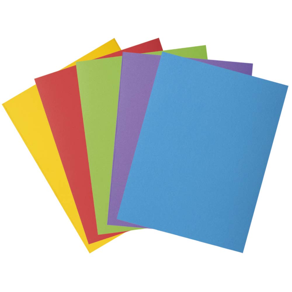 Exacompta 216000E 50er Pack Aktendeckel ROCKS aus extra starkem Karton für DIN A4 farbig sortiert Hefter ideal für das Büro und Schule und die mobile Organisation