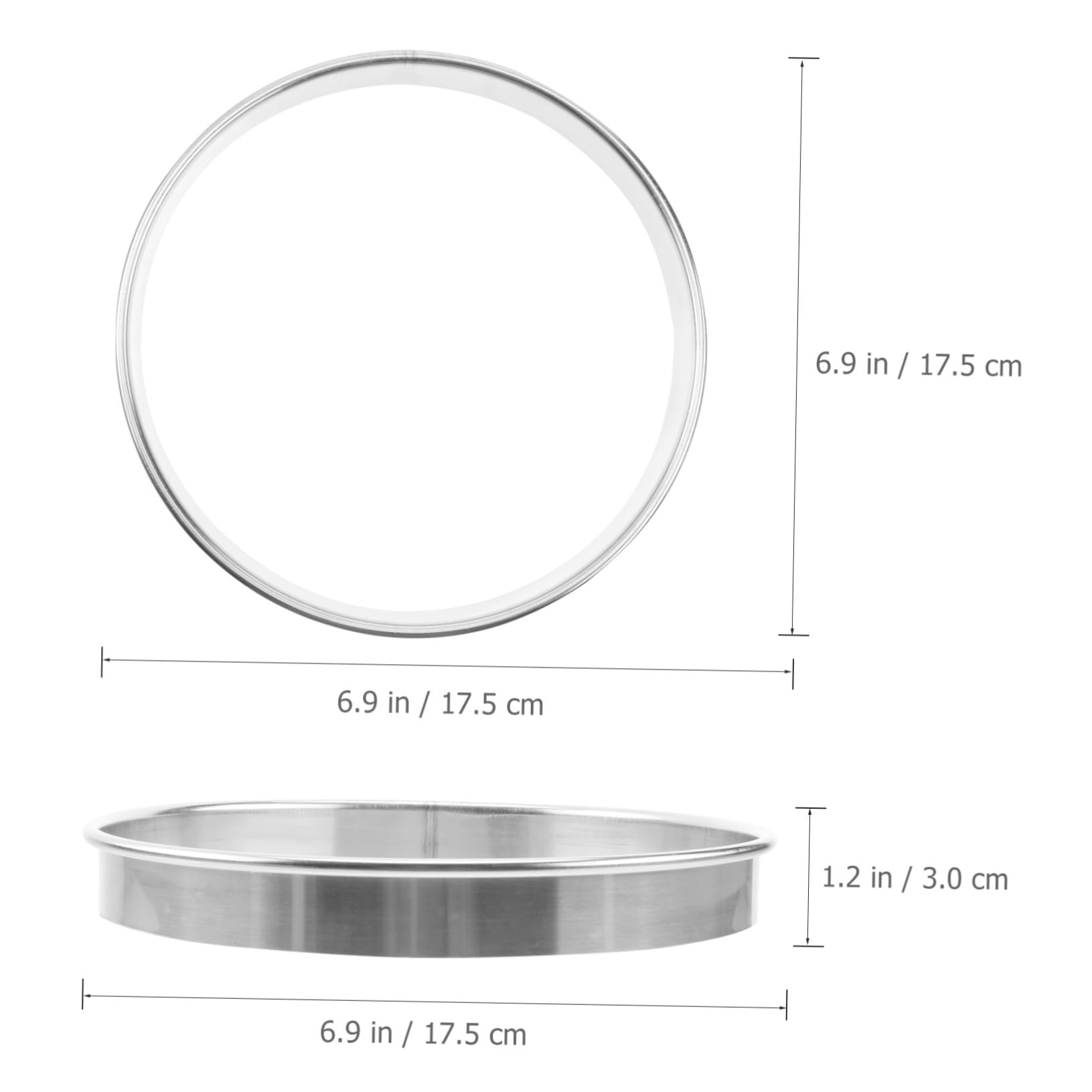 Artibetter 3pezzi Anello Per Condimenti Pizza Inossidabile Utile Strumento Per Cottura Pizza Per Aggiungere Ingredienti Extra e Creare Pizze Gourmet Cucina