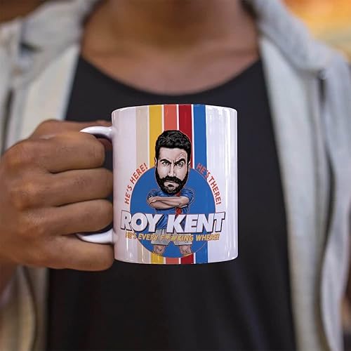 Miniatura 3 de Trend Setters Ted Lasso  Roy Kent Bobblehead  One 11 oz Ceramic Coffee Mug  Officially Licensed Merchandise - Perfect for Gifting or Collecting