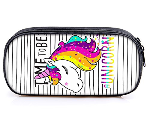 Preisvergleich Produktbild Travistar Einhorn Federmäppchen Federtasche - Grosse Kapazität Mäppchen Bleistift Cases Für Jungen und Mädchen-Weiß Einhorn