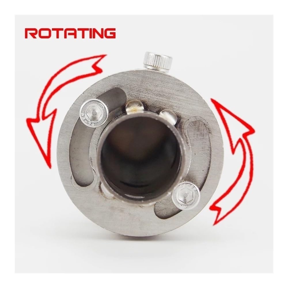 Auspuffrohre Rotierender, Verstellbarer Motorrad-Autoauspuff 48 Mm DB-Killer-Schalldämpfer Schalldämpfer Sound Reducer Universal
