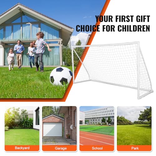 VEVOR Portable Soccer Goal, 12x6 ft Soccer Net, All-Weather Outdoor with Carry Bag, 1 Pack - Image 6