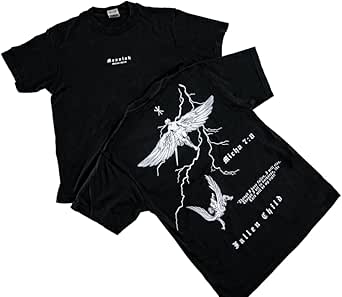 Amazon.com: Messiah | Fallen Child Shirt | Oversized FIT Black ...