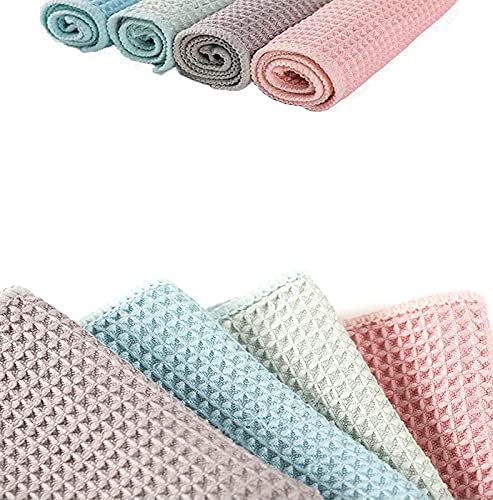 Miniatura 5 de GM Home - 8 trapos de limpieza de microfibra de alta calidad, ultra absorbentes y gruesos, para lavar platos, toallas de limpieza de secado rápido,