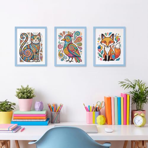 Image of LaVie Home 8x10 Picture Frame for Wall Display, 8x10 Blue Picture Frame with HD Plexiglas, 8 x 10 Poster Frame 1 Pack, Display Frame for Vertical or Horizontal, Classic Collection