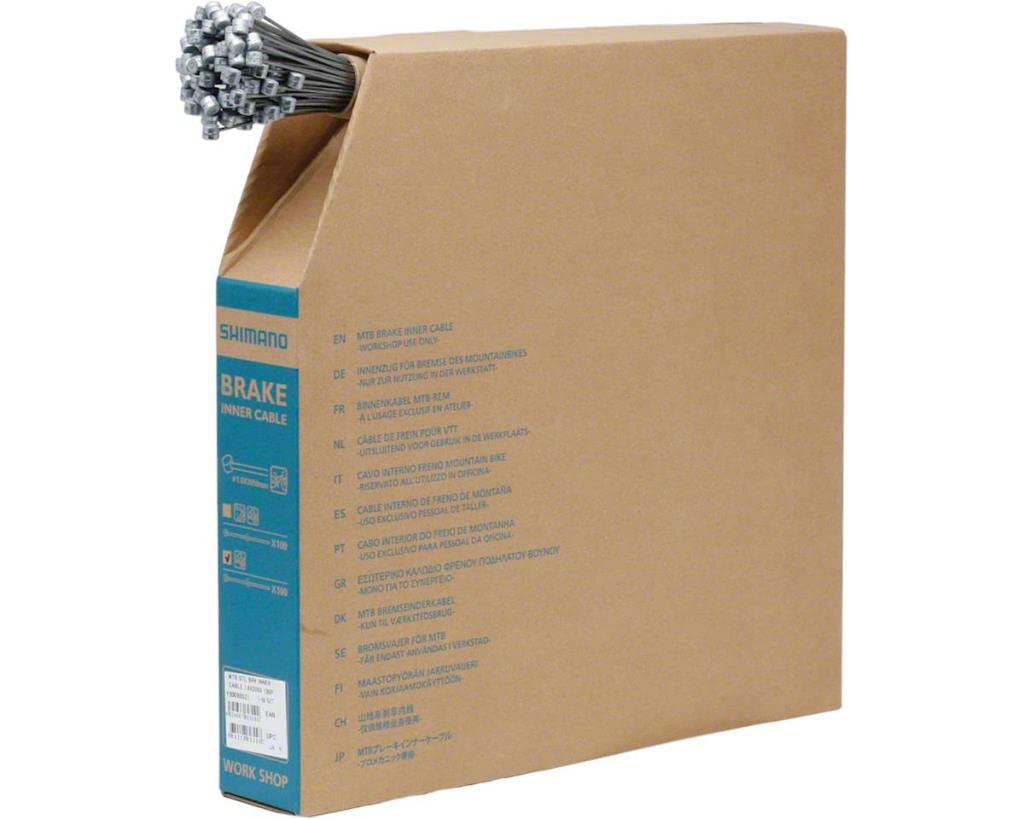 SHIMANO Y80098521 Bremszüge & -hüllen & -führungen, Schwarz, 1.6 mm Packung 100 Stück