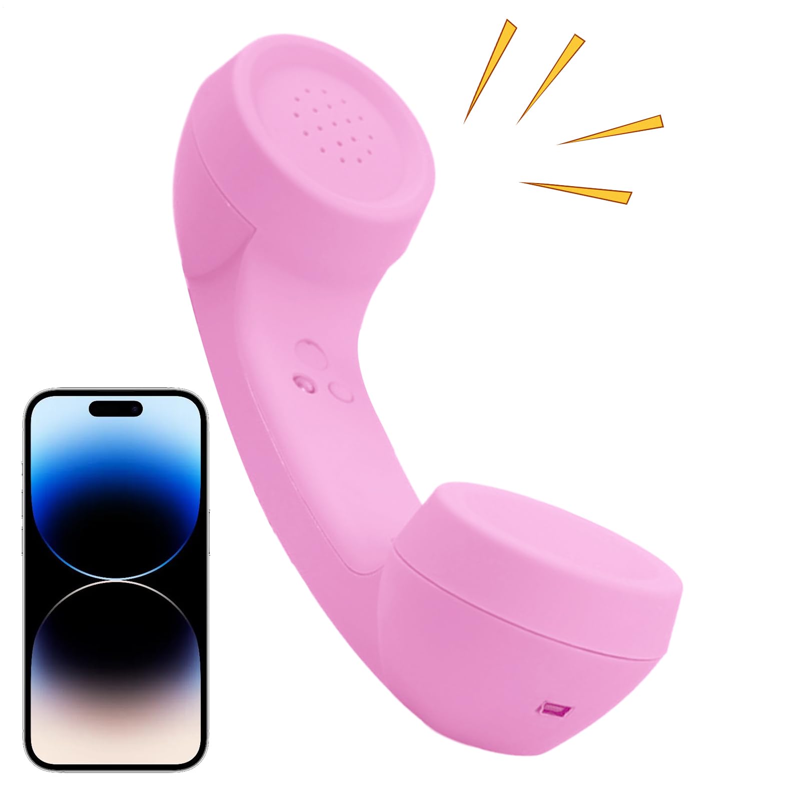 – Retro Landline Phone | Wireless Vintage Portable Receiver,Cell Phone USB Handsets Landline Receiver | for Bedside Desk Living Room School Home Hospital Elderly