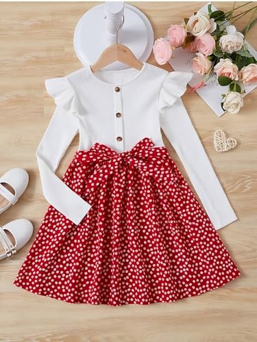 Image of Buy & Try Zoya Lycra Printed Girl's Frock Full Sleeve Dress