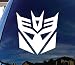 CMI349 Decepticon Transformer Car Window Vinyl Decal Sticker 5" Wide