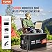 VEVOR Sinus-Wechselrichter 5000 W DC 12 V auf AC 230 V Wechselrichter mit 2 AC-Steckdosen 2 USB-Anschlüssen 1 Typ-C-Anschluss LCD-Display und Fernbedienung für Haushaltsgeräte mit hoher Belastung
