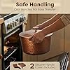 Gotham Steel Hammered 5 Qt Lightweight Dutch Oven Pot with Lid & Holders, Ceramic Non Toxic, Oven Safe & Even Heat Retaining Dutch Oven for Bread Baking Sourdough, Soup, 70% Lighter than Cast Iron #4
