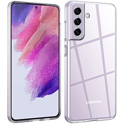 Kiewhay Compatible with Samsung Galaxy S21 FE 5G Case 6.4'', [Anti-Yellow] [Ultra Slim] [Crystal Clear] [Drop Protection] Soft Silicone TPU Protective Cover for Samsung Galaxy S21 FE 5G - Transparent Cover