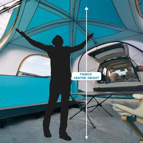 Image of UNP SUV Tents for Camping 6 Person Car Camping Tailgate Tent for Outdoor
