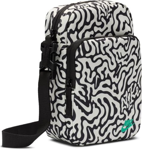 Nike Nk Hritg Crssbdy FN0884-010 MISC Riñonera unisex negro/leche de coco/verde estadio, negro/leche de coco/verde estadio, talla única, deporte, Negro/Leche de Coco/Verde Estadio, talla única,