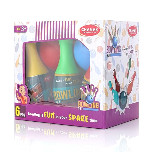 Image of Aditi Toys Bowling Toy Set for Kids with 6 Pins and 2 Balls, Indoor Outdoor Bowling Game Bowling Game Set for Kids Games for Adults at Home-Festival Gifts, Diwali Gift