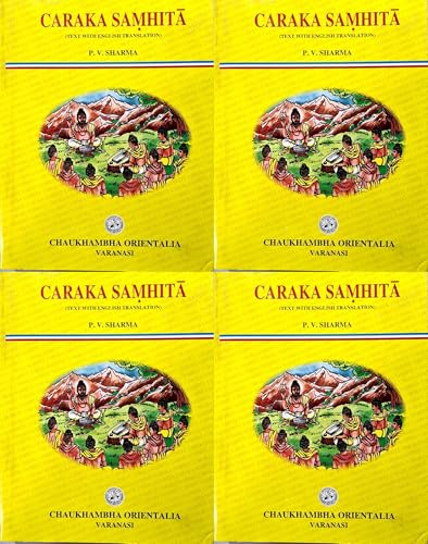 Image of Charak Samhita - PV Sharma - Vol 1, 2, 3 & 4 - Set of 4 Books - Sanskrit Text with English Translation - [ORIGINAL BOOKS - TOP GRADE PAPER & PRINT]