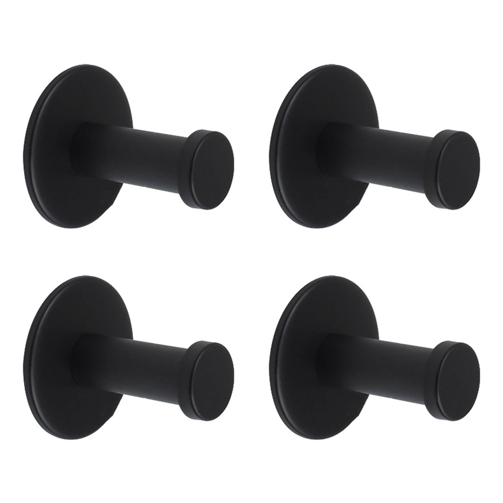 Elnwnnkc E 4Pcs Wall Mounted Coat Hook Stainless Steels Wall Hook Towel Hanger Metal Singl Coat Hat Hanger Hardwar Enduring Towel For Hat Clothing Metal Hardwar