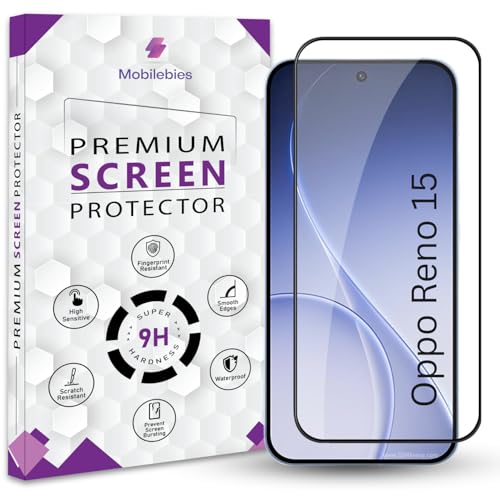 Image of Premium Tempered Glass Screen Protector Guard For Oppo Reno 15 5G (6.32 Inch, Pack of 1) | Edge to Edge Coverage With Easy to installation kit