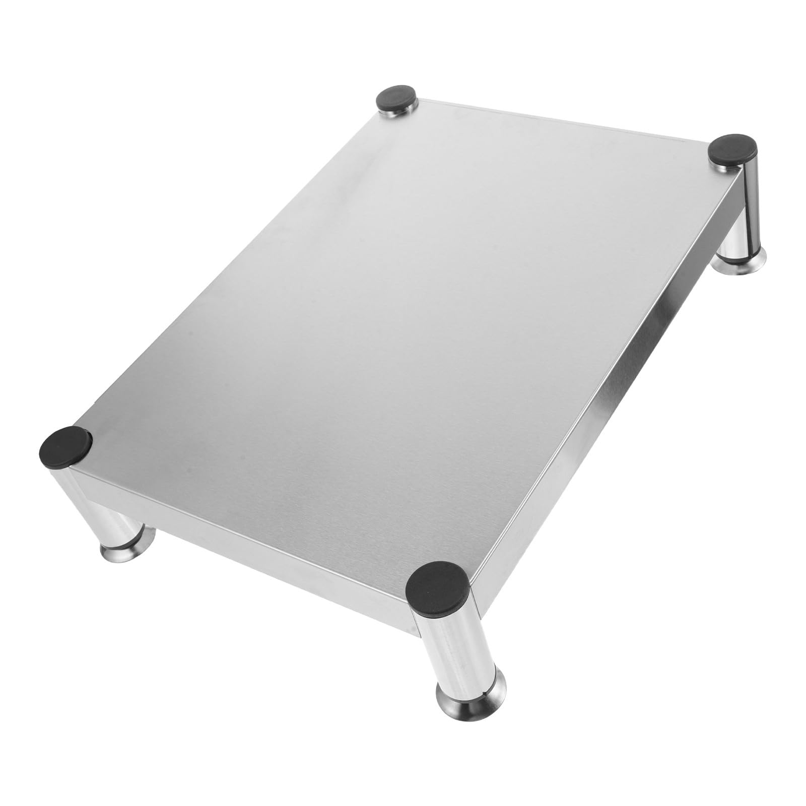 Support d'induction en acier inoxydable argenté élégant pour cuisine