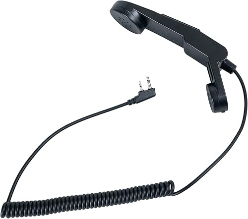 Miniatura 2 de Kenwood - Micrófono de radio militar de mano con PTT para Baofeng UV-5R BF-888S UV-82 UV-82 UV-82HP Kenwood Wouxun Qansheng Puxing HYT Walkie Talkie