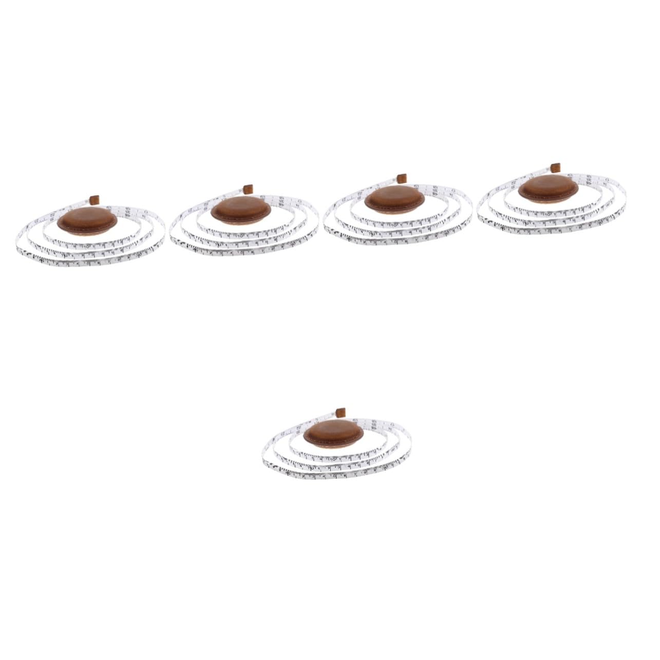 Lurrose 5piezas Cinta Métrica Profesional Portátil y Flexible Para Medir Cintura Herramienta De Medición Conveniente Para Costura y Uso Doméstico