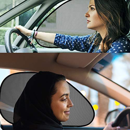 VaygWay Baby Window Sun Shade - Car Side Visor for Kids and Pets (2 Pack) - UV Protection