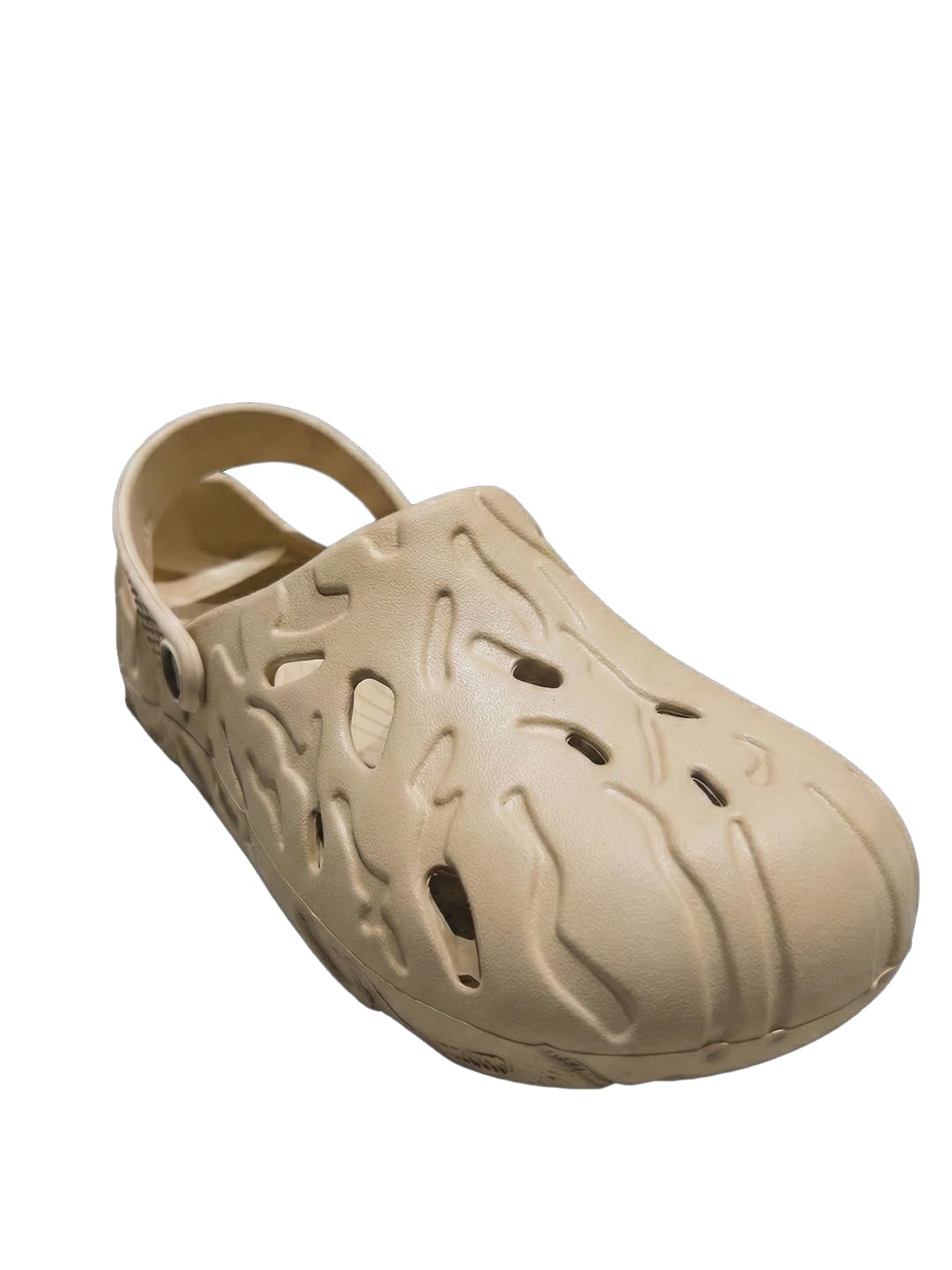 bigbanana Men Lightweight Beige Solid Crocs with Adjustble Back Strap-picture-28