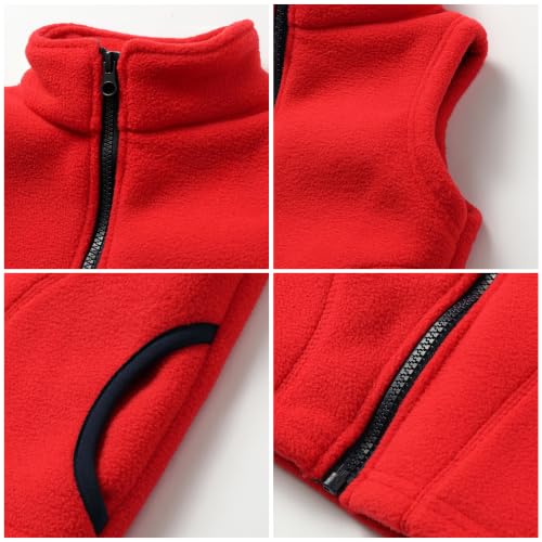 Image of Mud Kingdom Boys Girls Polar Fleece Vest Winter Thick Warm Outerwear Funny Cartoon