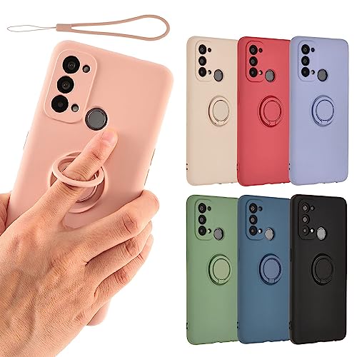 OPPO Reno5 A ケース シリコン リング Reno5A ソフトケース カバー スマホケース 薄型 保護 耐衝撃 A101OP A103OP CPH2199 オッポ リノ 5A 楽天モバイル Y!mobile ピンク A893OR5API