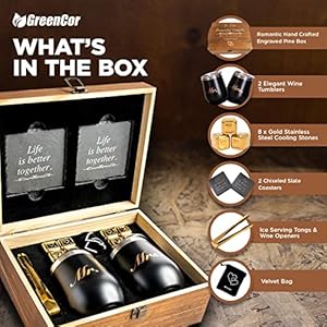 Unique Gifts for Couples - Engagement Wine Tumbler Gift Set - ‘To The Beautiful Couple’, Bridal Shower Gifts for Her - Wedding Gifts for Couple - Mr and Mrs Tumbler Set Unique Gifts for Couples Engagement Wine Tumbler Gift Set To The Beautiful Couple Bridal Shower Gifts for Her Wedding Gifts for Couple Mr and Mrs Tumbler Set