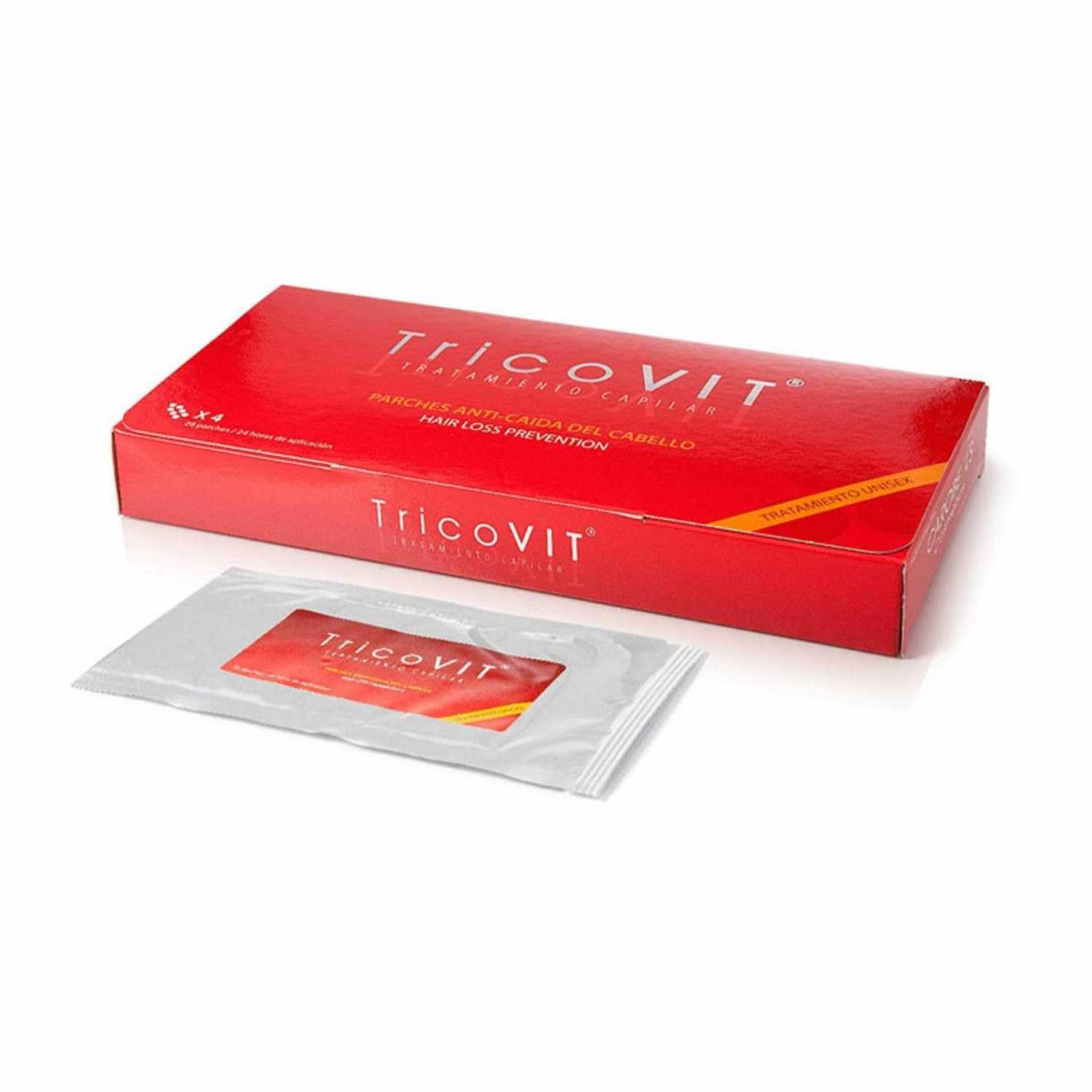 TricoVIT Pack Anticaída Cabello Hombre y Mujer – 10 Ampollas Anticaída + 28 Parches Capilares + Champú Anticaída + Neceser | Tratamiento Capilar Completo para Frenar la Caída y Fortalecer el Pelo